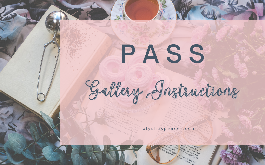 a blog post giving instructions on how to use your pass gallery